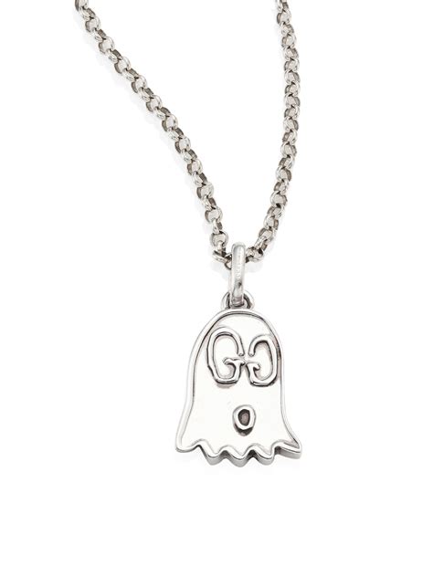 2016 gucci ghost necklace|gucci ghost necklace on neck.